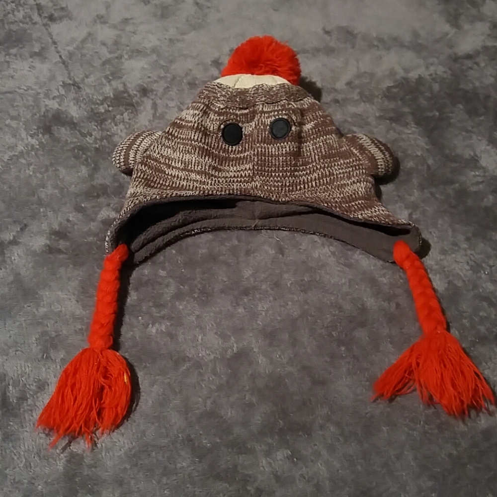 Sock Monkey Winter Beanie